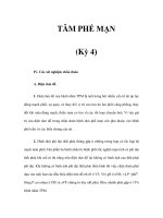 TÂM PHẾ MẠN (Kỳ 4) pptx