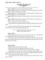 Bộ đề kiểm tra Sinh 9 - Cả năm