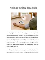 Cách giữ huyết áp đúng chuẩn docx