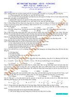 đề thi thử đại học - môn vật lý số (32)