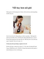 Viết hay hơn nói giỏi ppt