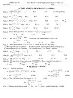 đề kiểm tra 1 tiết chương IV