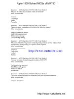 1000 Solution key to Marketing Management