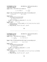 Đề kiểm tra giải tích 12 lần 2