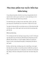 mua dược phẩm trực tuyến  hiểm họa khôn lường