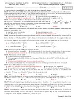 Đề thi thử lần 1-THPT Nghèn