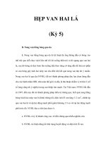 HẸP VAN HAI LÁ (Kỳ 5) pot