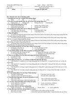 Đề kiểm tra 1tiết sinh 11học kỳ 2 năm 2010