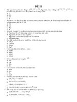 Hóa CĐ_ĐH Đẳng cấp số 11