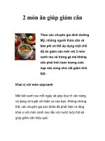 2 món ăn giúp giảm cân pps