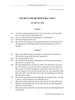 Các câu hỏi và bài tập kinh tế vĩ mô pptx