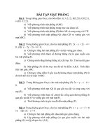 BÀI TẬP MẶT PHẲNG
