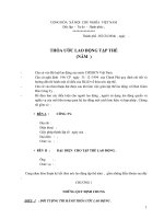 thỏa ước lao động tập thể trong kinh doanh