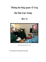 Thông tin tổng quan về Ung thư Đại trực tràng (Kỳ 3) docx