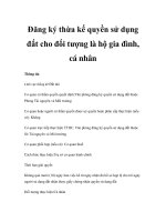Đăng ký thừa kế quyền sử dụng đất cho đối tượng là hộ gia đình, cá nhân doc