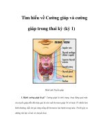 Tìm hiểu về Cường giáp và cường giáp trong thai kỳ (kỳ 1) pdf
