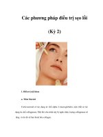 Các phương pháp điều trị sẹo lồi (Kỳ 2) potx