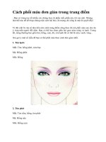 Cách phối màu đơn giản trong trang điểm ppsx