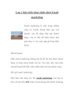 lưu ý khi triển khai chiến dịch email marketing