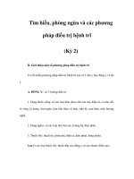 Tìm hiểu, phòng ngừa và các phương pháp điều trị bệnh trĩ (Kỳ 2) ppsx