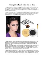 Trang điểm lạ với màu đen cá tính potx