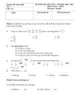 ĐÊ KT TOÁN LỚP 4 GIỮA KÌ II