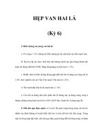 HẸP VAN HAI LÁ (Kỳ 6) pot