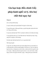 Gia hạn hoặc điều chỉnh Giấy phép hành nghề xử lý, tiêu huỷ chất thải nguy hại potx