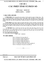 Tự chọn toán 6- chủ đề 2-HKII