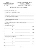 Biên Bản Điều Tra Tai Nạn Lao Động