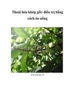 Thoái hóa khớp gối: điều trị bằng cách ăn uống ppsx