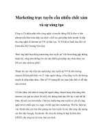 marketing trực tuyến cần nhiều chất xám và sự sáng tạo