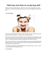 Mách bạn cách chăm sóc da phù hợp nhất pps