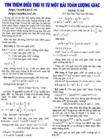 Tìm điều thú vị từ bài toán lượng giác - Trịnh Tuân pps