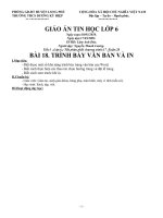 Trình bày trang văn bản in