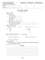 Đề khảo sat đâu năm môn toán 2009-2010