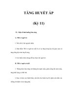 TĂNG HUYẾT ÁP (Kỳ 11) pptx