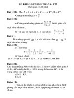 de khao sat HSG tuan 27