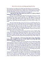 Một số tồn tại chủ yếu của hệ thống ngân hàng pps