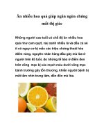 Ăn nhiều hoa quả giúp ngăn ngừa chứng mất thị giác doc