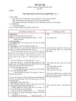 Giáo án lớp 3-tuần 26 theo chuẩn, ngắn, dễ sửa.