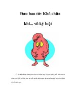Đau bao tử: Khó chữa khi... vô kỷ luật docx