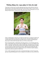 Những động tác yoga giúp trẻ hóa da mặt ppt