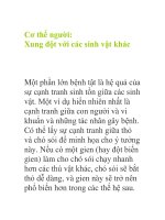 Cơ thể người: Xung đột với các sinh vật khác pdf