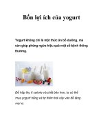 Bốn lợi ích của yogurt ppsx