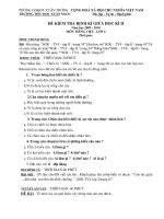 ĐỀ KIỂM TRA ĐỊNH KÌ GIỮA HKII MÔN TV 4