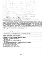 Đề kiểm tra 1 tiết số 3