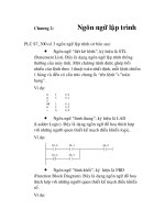Điều khiển, giám sát hệ thống mạng PLC điều khiển lò mở lò nhiệt và máy xếp hàng tự động, chương 2 potx