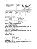 đề  kiểm tra lớp 3