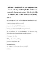 Miễn thuế Tài nguyên đối với nước thiên nhiên dùng vào sản xuất thuỷ điện không đủ điều kiện hoà vào mạng lưới điện quốc gia theo quy định của Luật Điện lực đối với tổ chức, cá nhân do Chi cục thuế quản lý potx